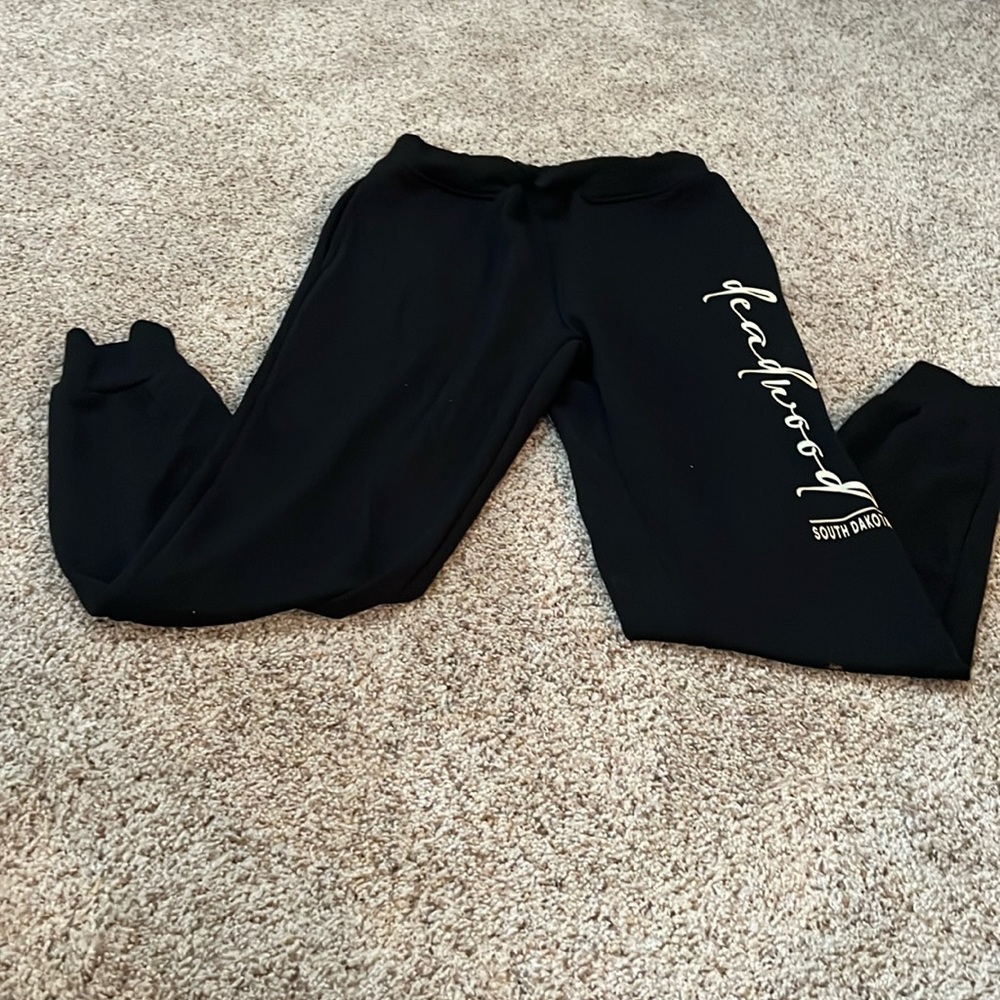 Deadwood South Dakota black sweatpants